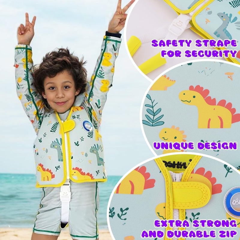OSHYLE Premium Neoprene Swim Vest for Kids - with Adjustable Safety Straps Age 1-9,Ideal Buoyancy Swim Aid for Boys, Girls, and Toddlers - Image 2